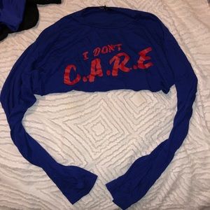 Long sleeve CROP CROP top size small